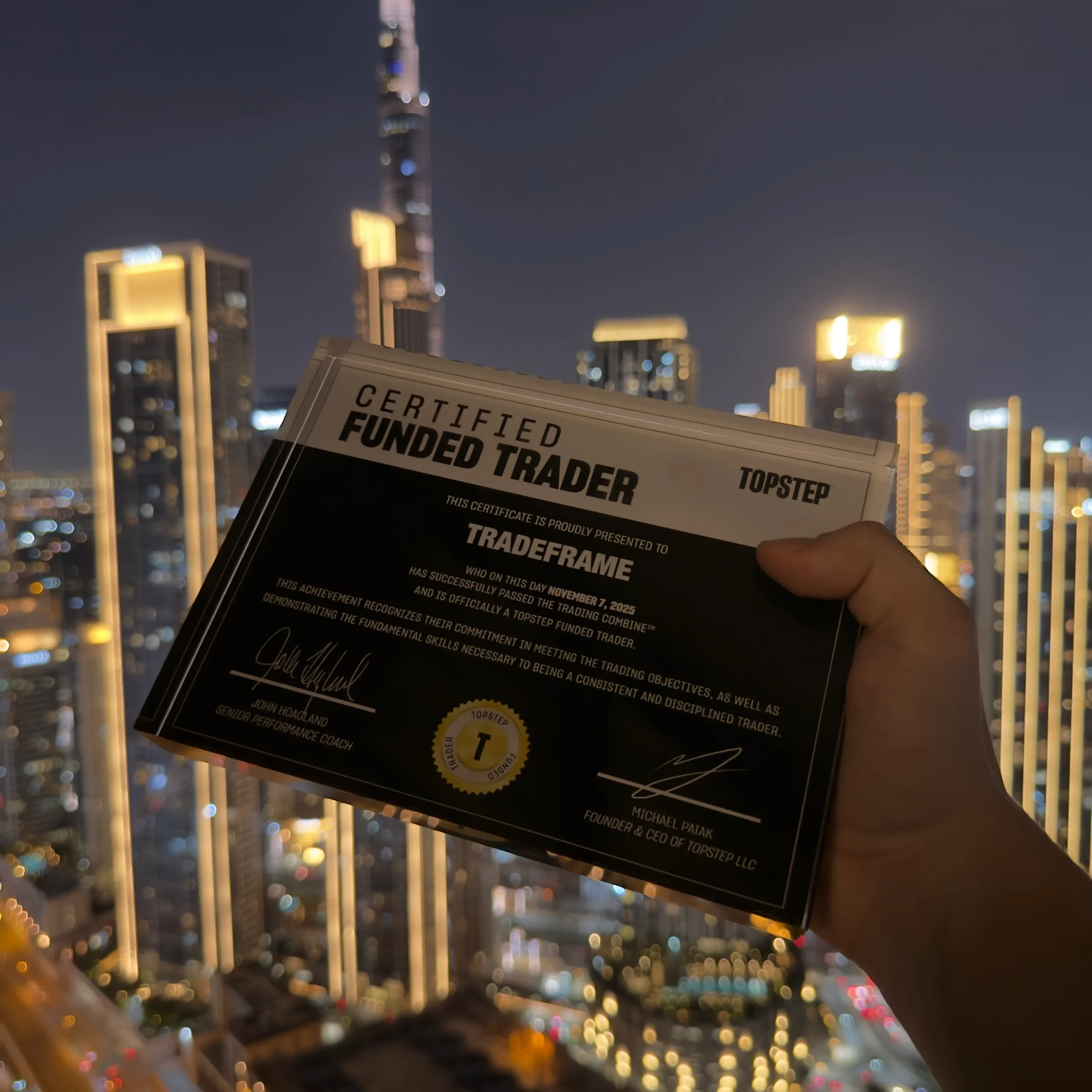 Funded Trader Certificate Plaque: A Symbol of Success in Prop Trading